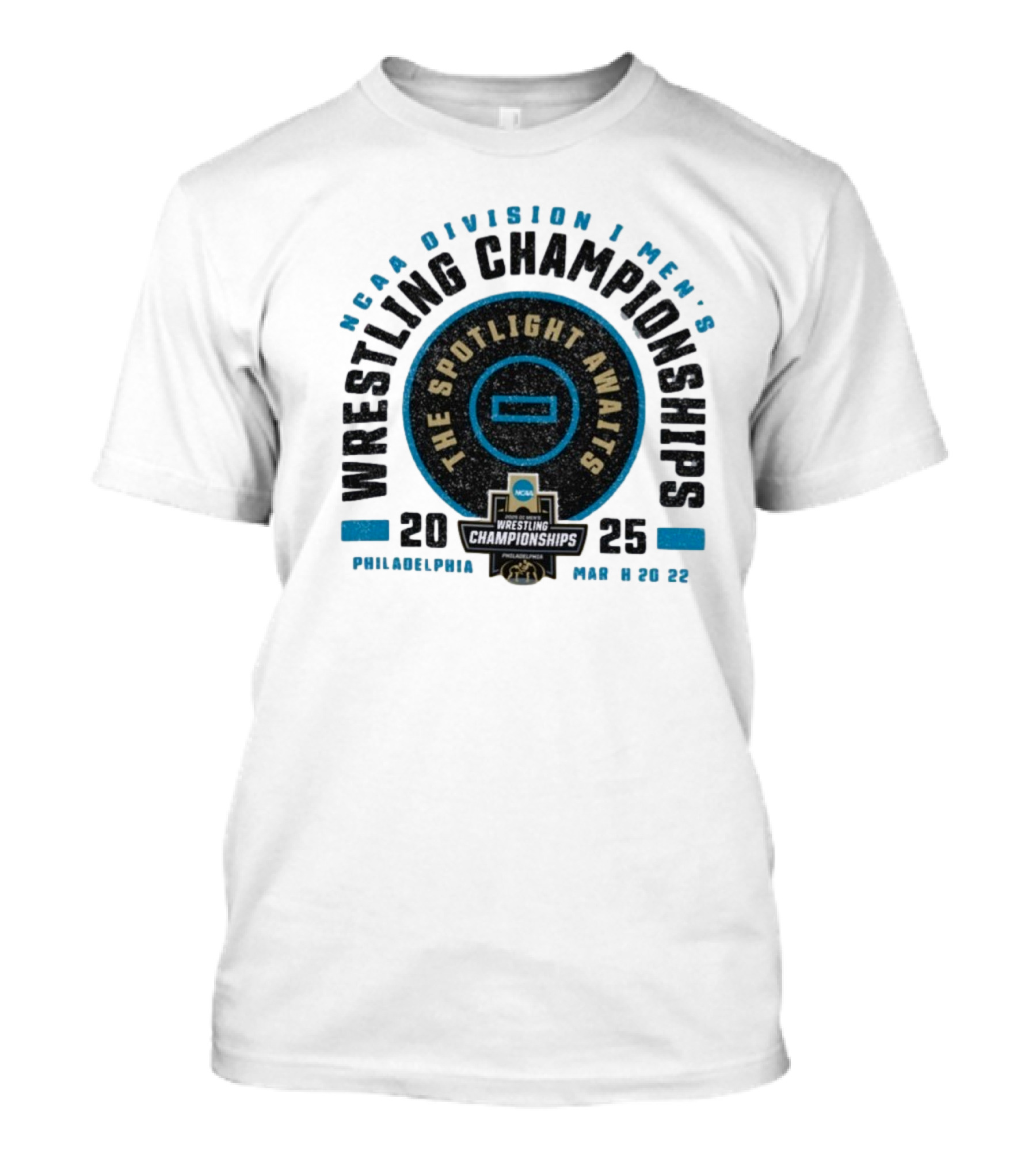 NCAA Division I Men's Wrestling Championships 2025 Philadelphia The Spotlight Awaits T-Shirt