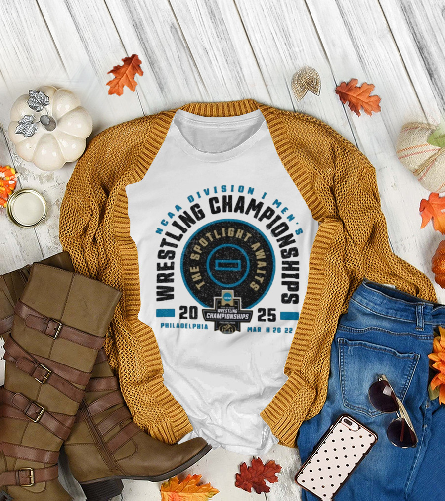 NCAA Division I Men's Wrestling Championships 2025 Philadelphia The Spotlight Awaits T-Shirt