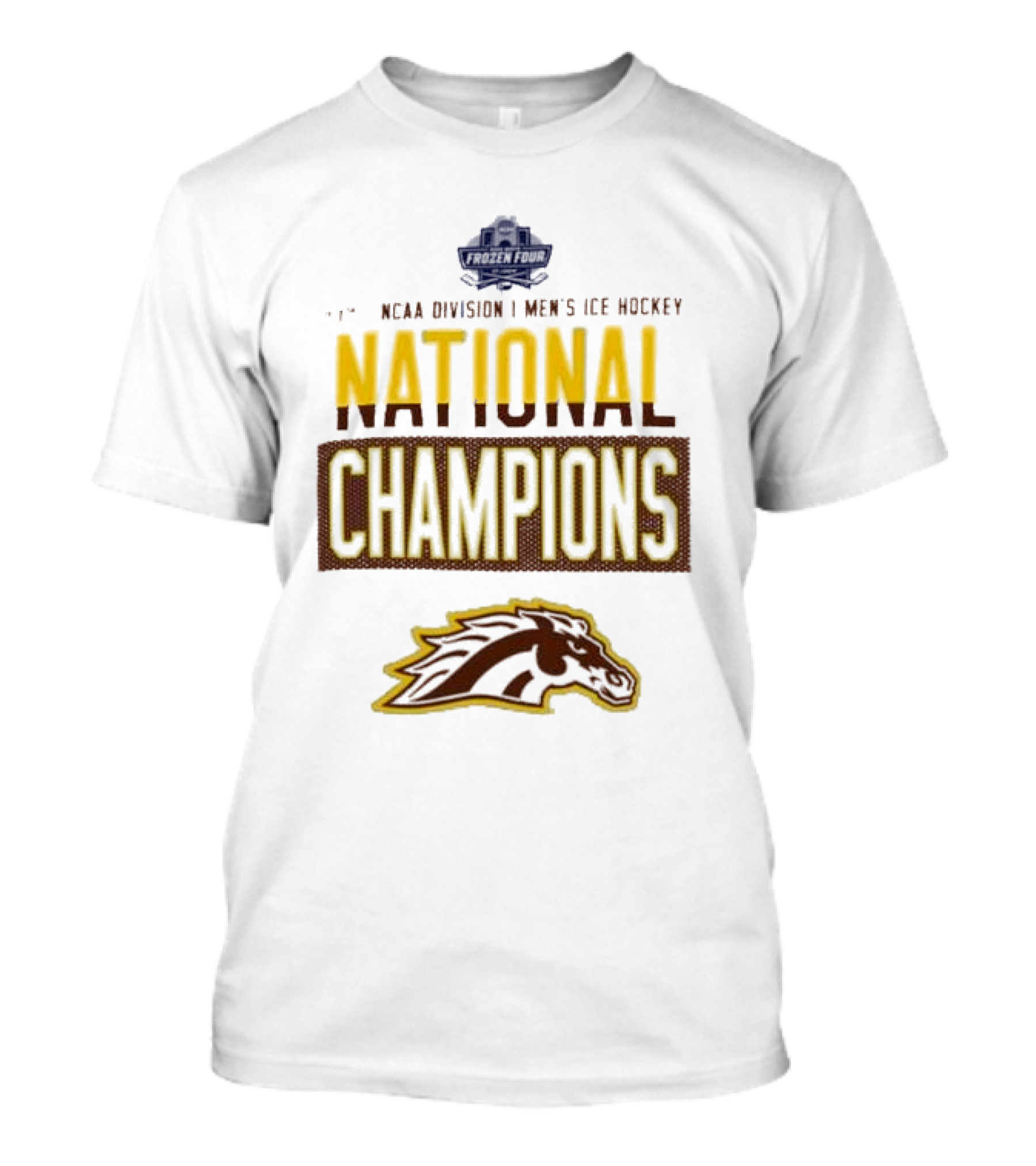 NCAA Division I Men’s Ice Hockey National Champions Western Michigan Broncos 2025 T-Shirt