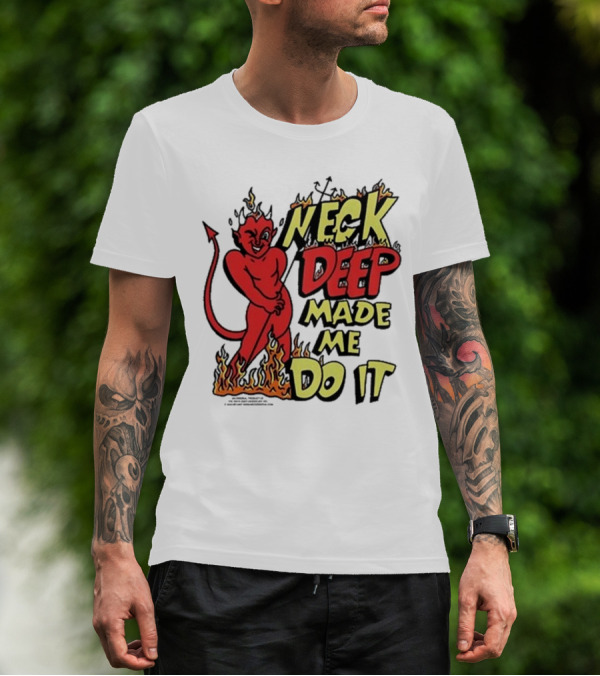 Neck Deep Made Me Do It Devil Flames T-Shirt