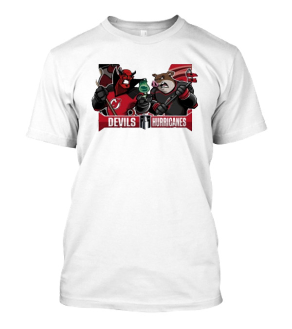New Jersey Devils Vs Carolina Hurricanes 2025 Eastern Conference Quarter Finals NHL Rivalry Showdown T-Shirt