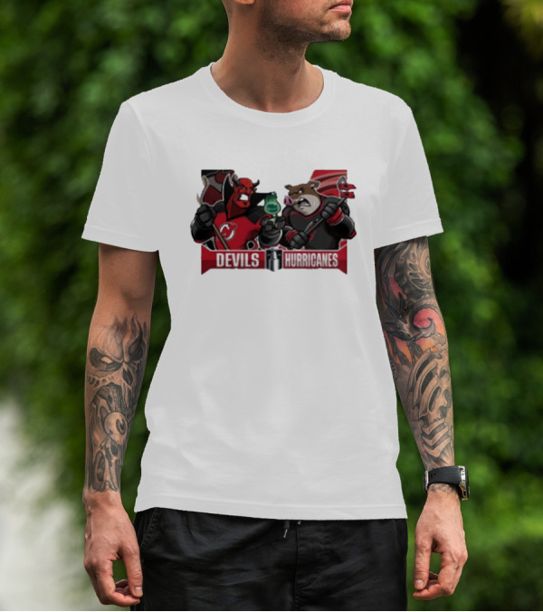 New Jersey Devils Vs Carolina Hurricanes 2025 Eastern Conference Quarter Finals NHL Rivalry Showdown T-Shirt
