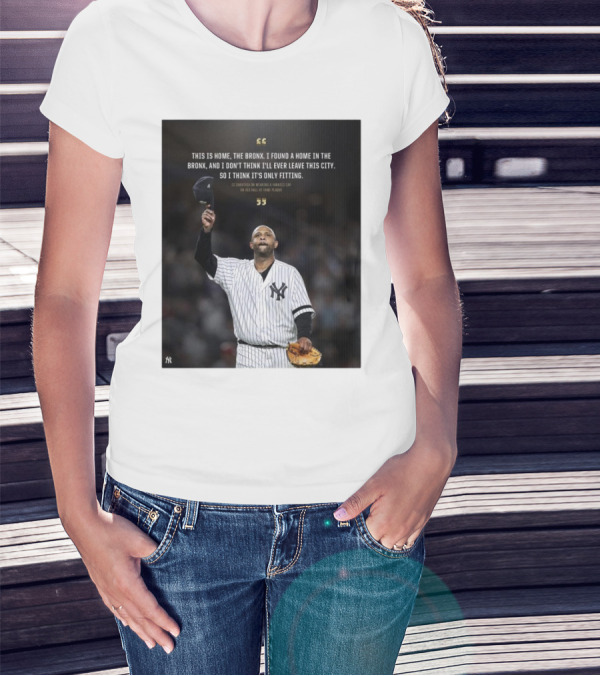 New York Yankees CC Sabathia This Is Home The Bronx Hall Of Fame Plaque T-Shirt