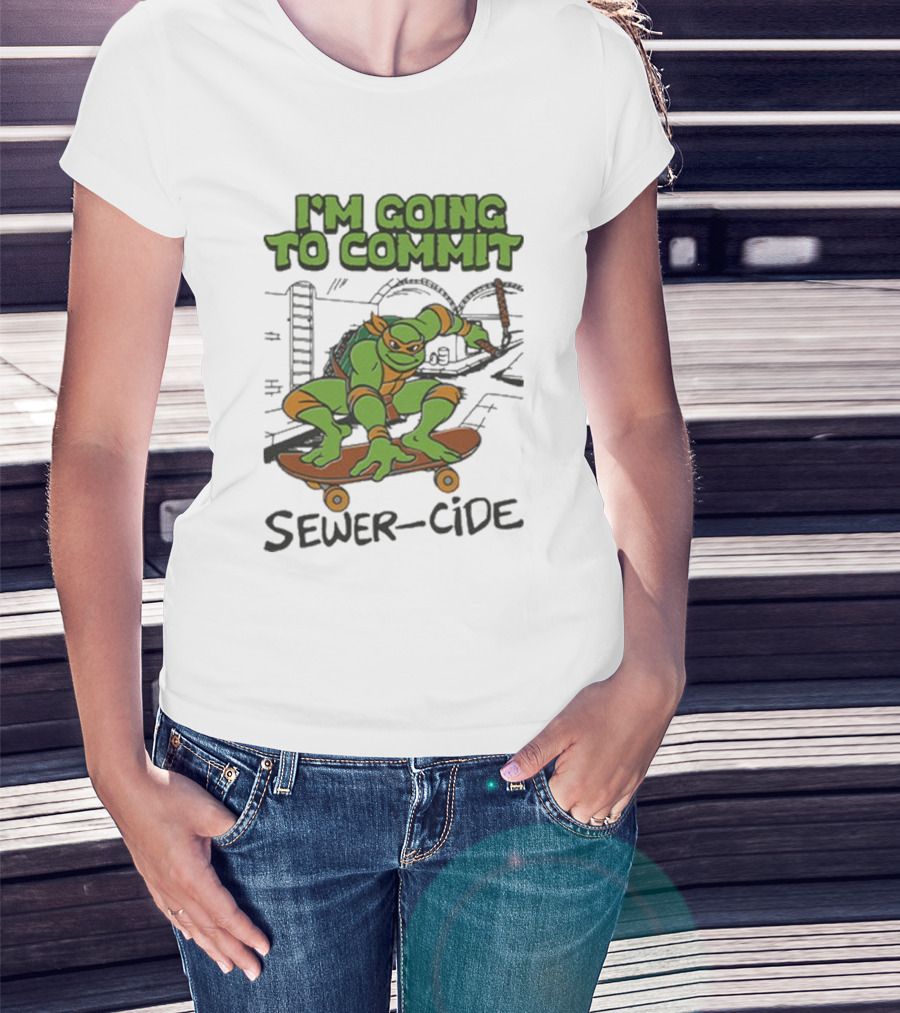 Ninja Turtles I’m Going To Commit Sewer-Side T-Shirt