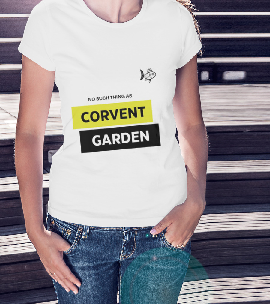 No Such Thing As Corvent Garden With Yellow And Black Text Blocks T-Shirt