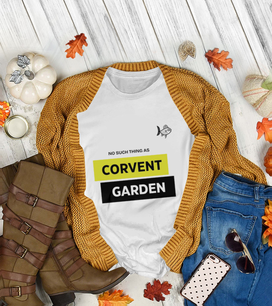 No Such Thing As Corvent Garden With Yellow And Black Text Blocks T-Shirt