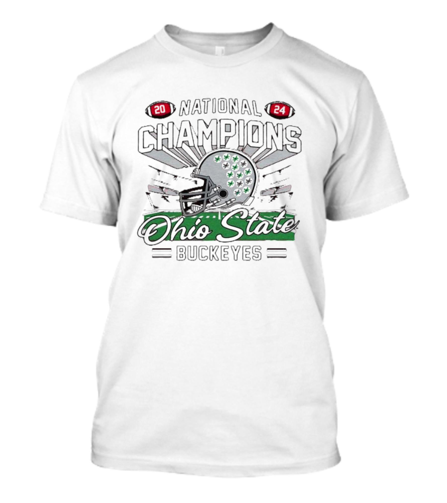 Ohio State Buckeyes 2024 National Champions Helmet Design T-Shirt