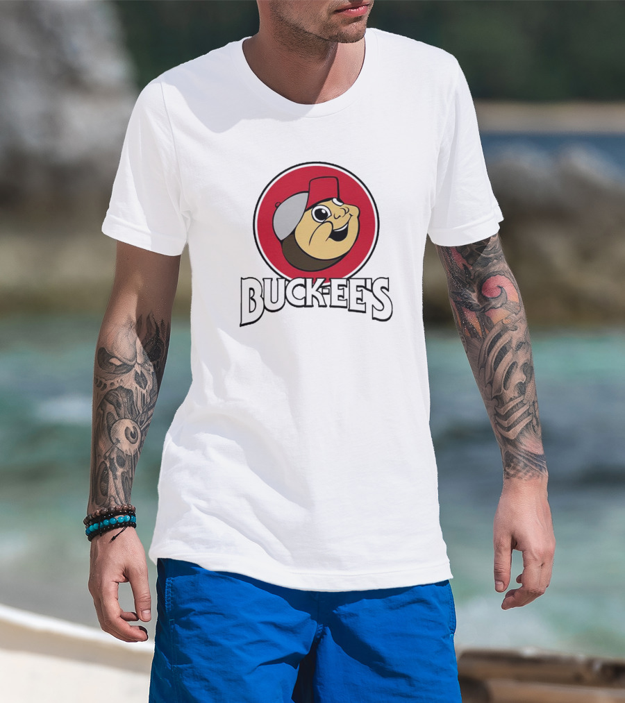 Ohio State Buckeyes Buc-ee's Beavers Retro Illustration T-Shirt