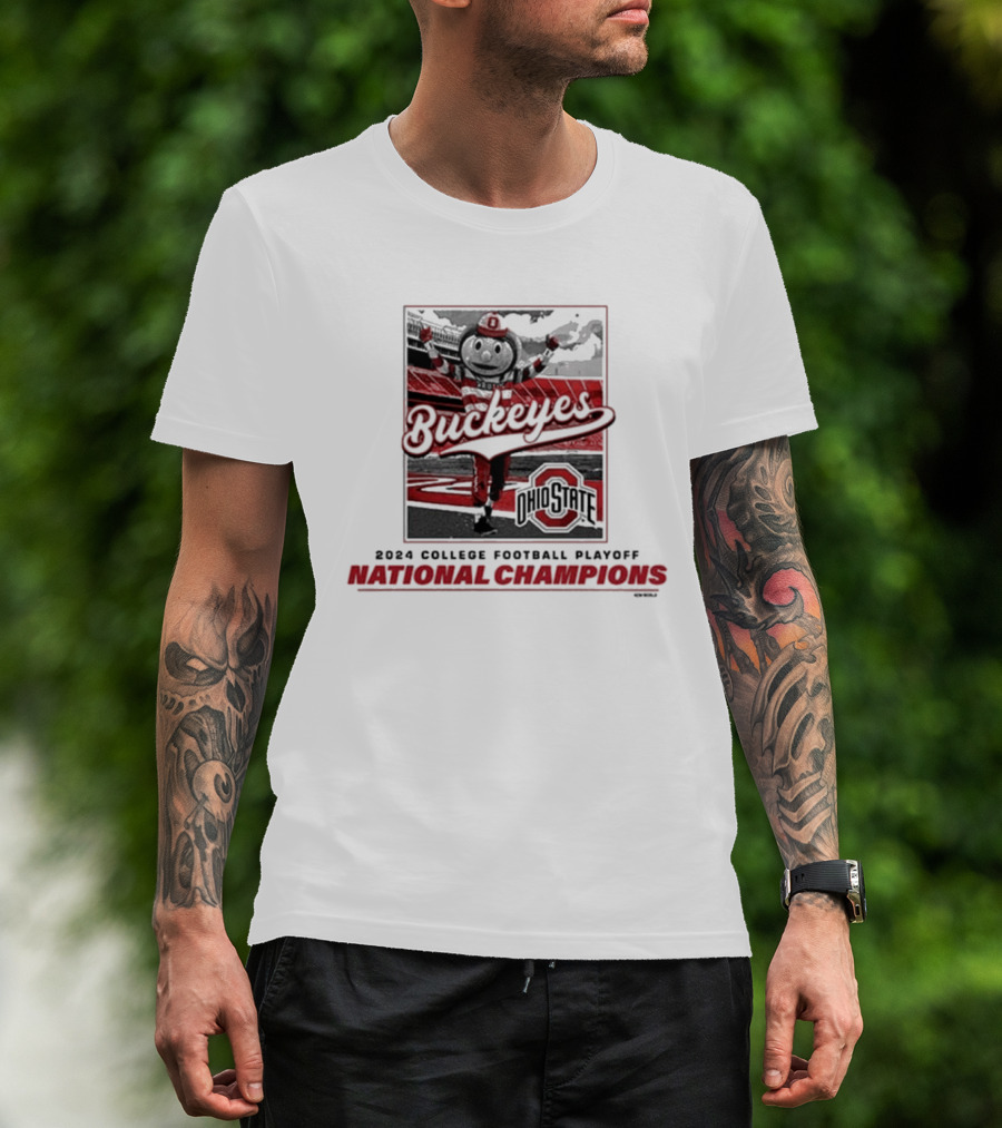 Ohio State Buckeyes National Champions Mascot T-Shirt