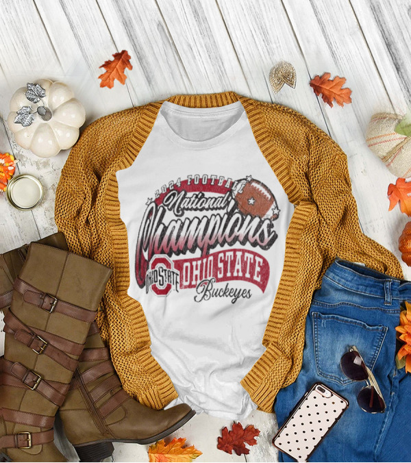 Ohio State Buckeyes 2024 College Football Playoff National Champions Vintage T-Shirt