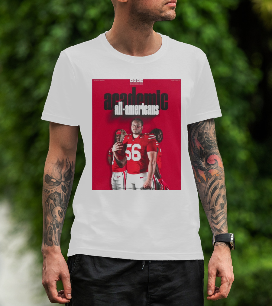 Ohio State Football Academic All-Americans Quinshon Judkins Seth McLaughlin Donovan Jackson T-Shirt