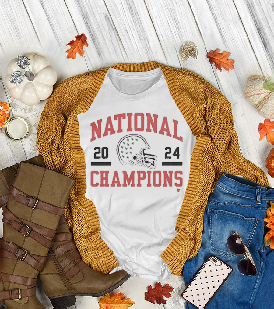 2024 National Champions State Football Helmet T-Shirt