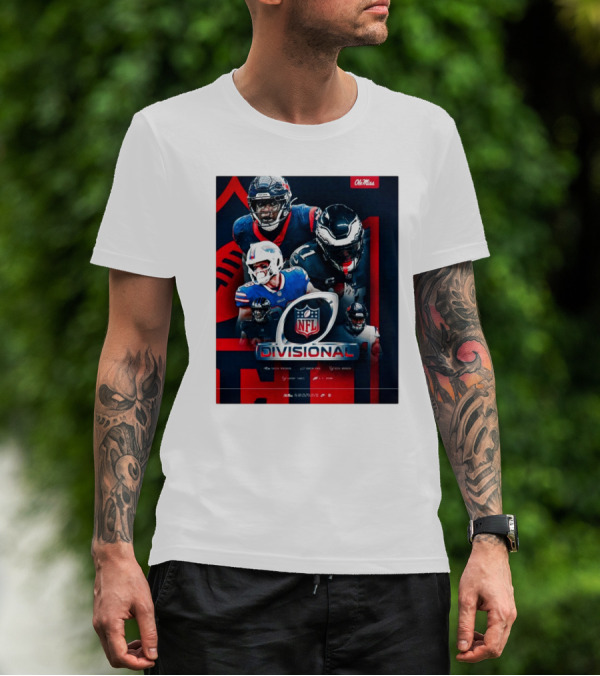 Ole Miss Football NFL Divisional Round Tavius Robinson Dawson Knox Nick Broeker Laremy Tunsil T-Shirt