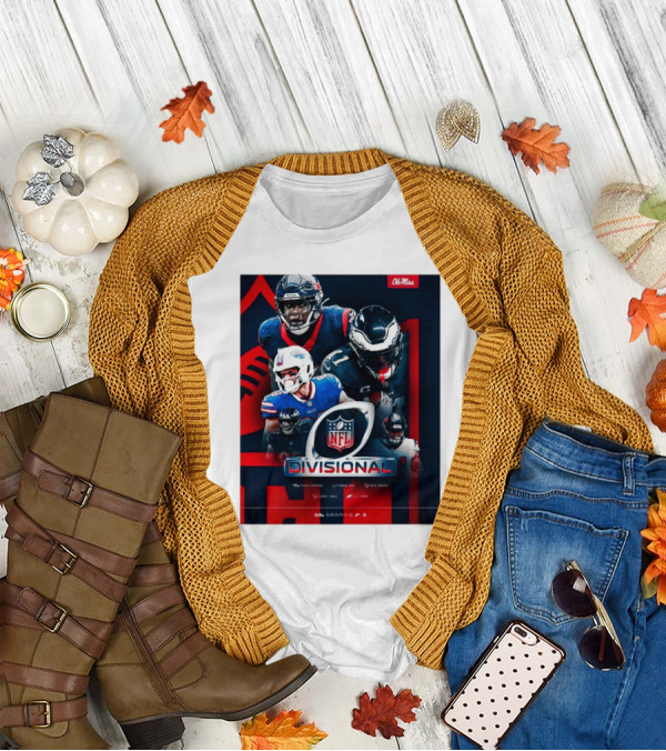 Ole Miss Football NFL Divisional Round Tavius Robinson Dawson Knox Nick Broeker Laremy Tunsil T-Shirt