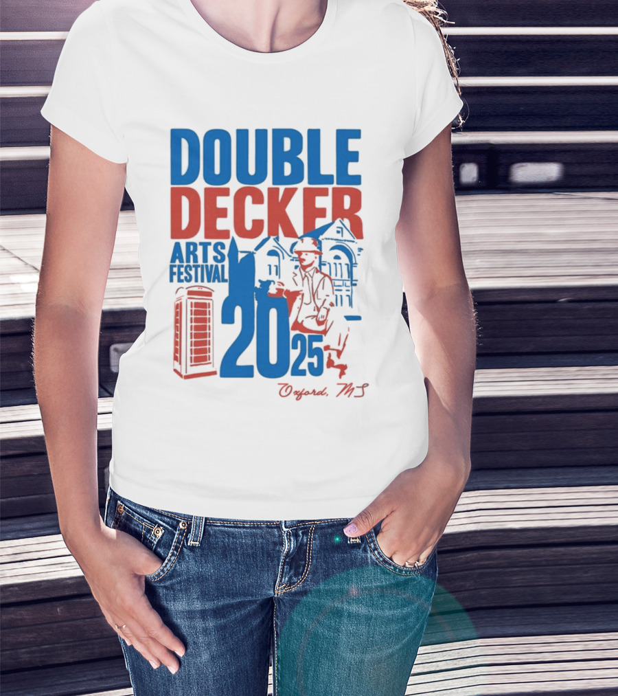 Ole Miss Rebels Double Decker Arts Festival 2025 Oxford MS T-Shirt