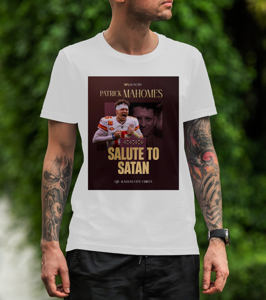 Patrick Mahomes NFL Honors Kansas City Chiefs QB Salute To Satan T-Shirt