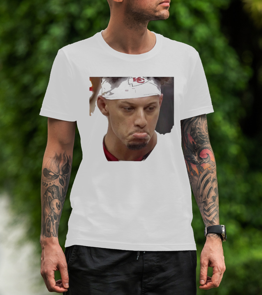 Super Sad Pat Mahomes Headband KC T-Shirt