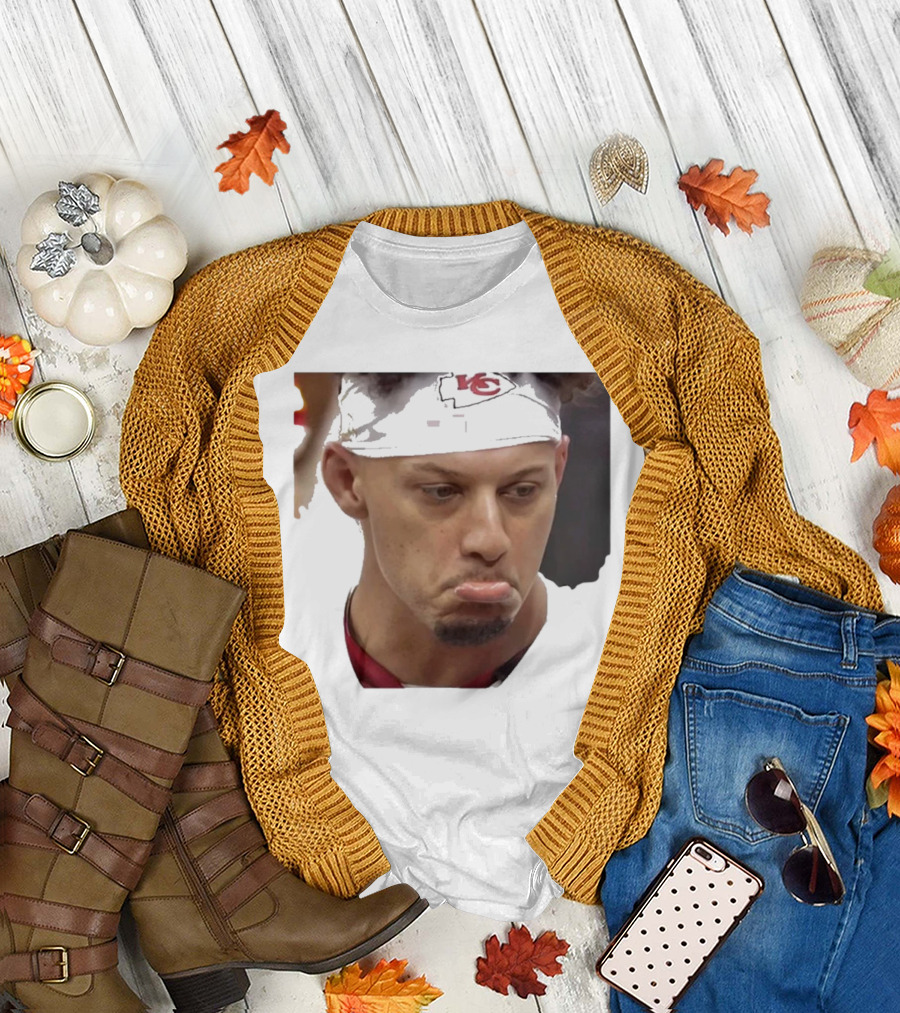 Super Sad Pat Mahomes Headband KC T-Shirt