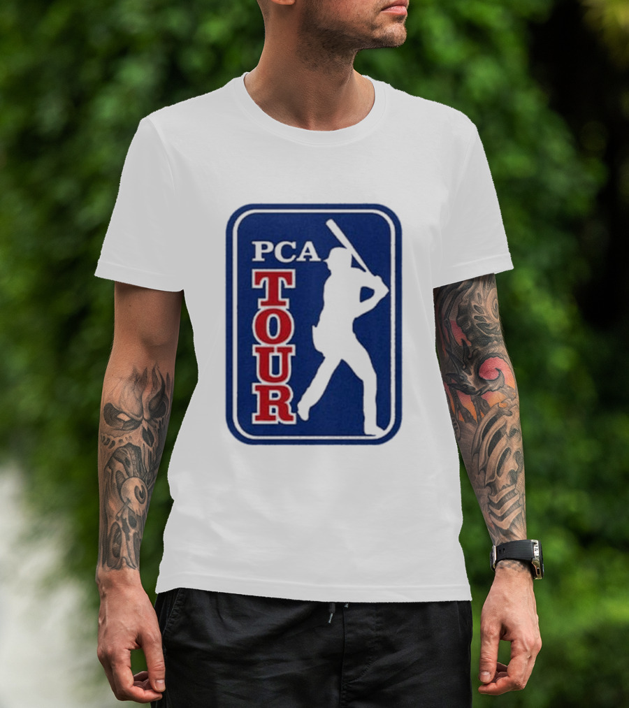 PCA Tour Pete Crow-Armstrong Baseball Player Silhouette T-Shirt