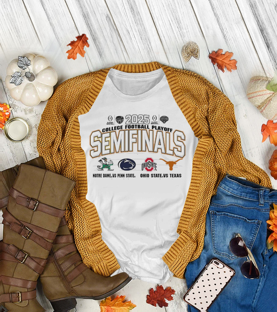 Penn State Ohio Texas College Football Playoff Semifinals 2025 T-Shirt