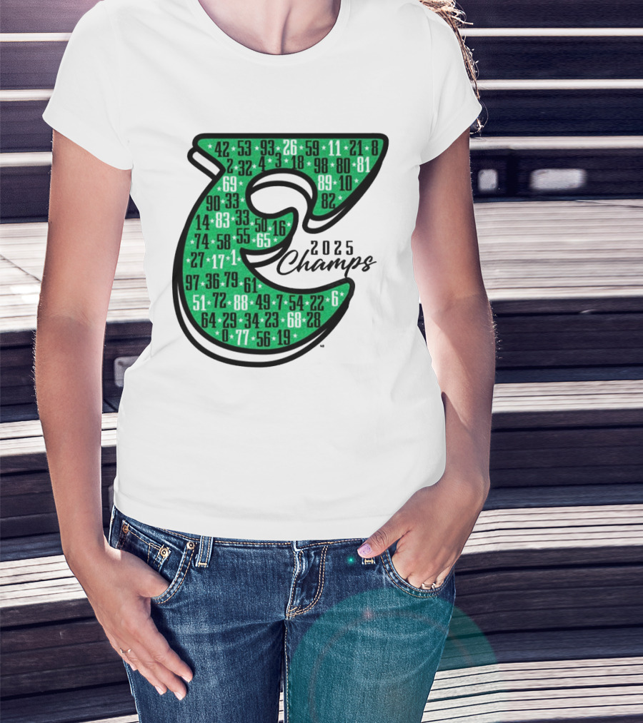 Philadelphia E 2025 Champs Numbers Design T-Shirt