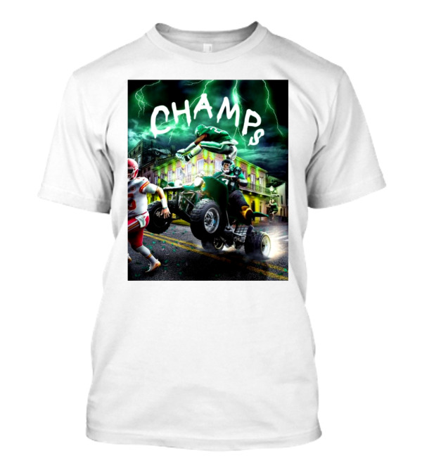 Philadelphia Eagles Champs 2024 Victory Celebration T-Shirt