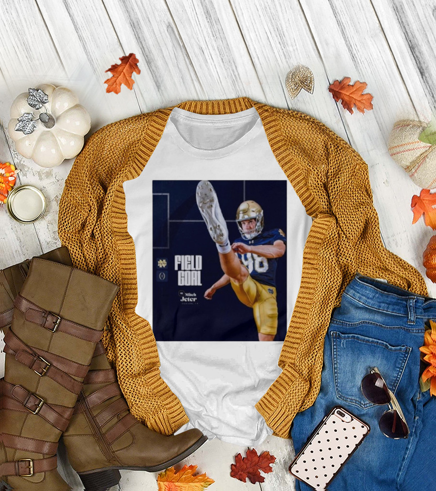 Notre Dame Fighting Irish Mitch Jeter Number 98 Field Goal T-Shirt