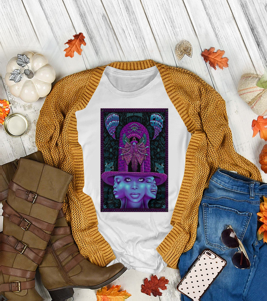 Erykah Badu February 21 2025 Moda Center PDX Jazz Fest T-Shirt