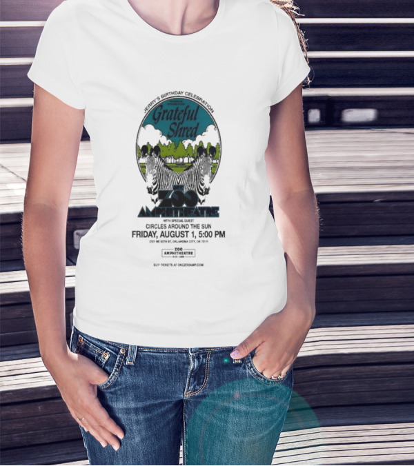 Grateful Shred Aug 01 2025 You Must Be Ready Zoo Amphitheatre T-Shirt