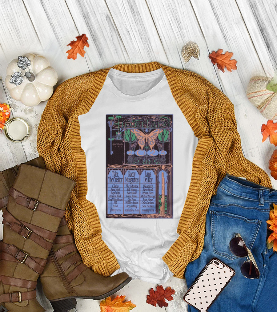 Hinterland Fest 2025 St. Charles Iowa Featuring Tyler The Creator Kacey Musgraves T-Shirt