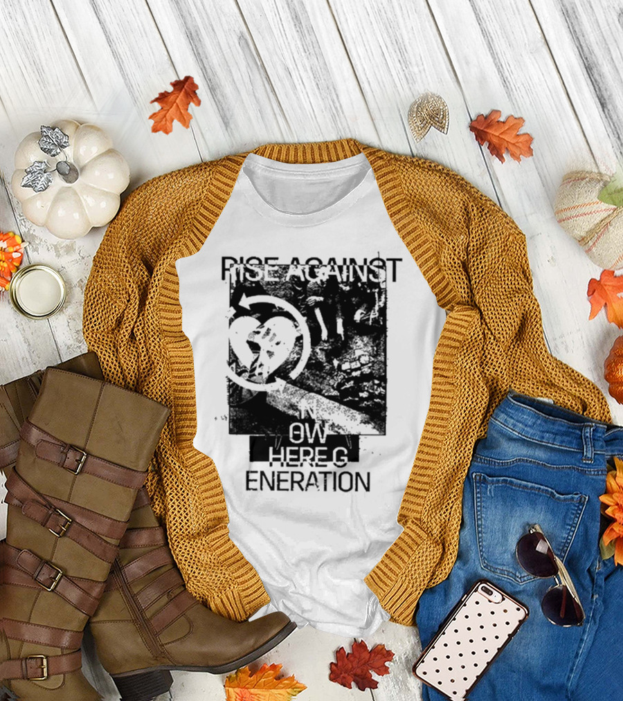 Rise Against Nowhere Generation Street Kids Stop Skeleton T-Shirt