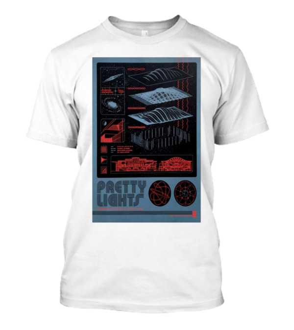 Pretty Lights Wintrust Arena Chicago December 30-31 2024 Event Futuristic Space Theme T-Shirt