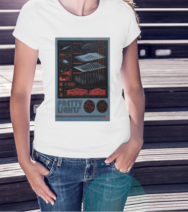 Pretty Lights Wintrust Arena Chicago December 30-31 2024 Event Futuristic Space Theme T-Shirt