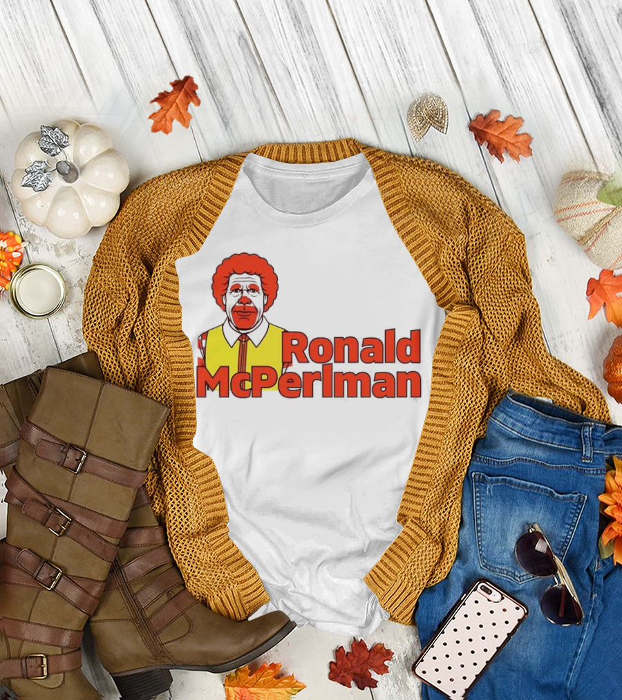 Ronald McPerlman McDonalds and Ron Perlman Crossover T-Shirt