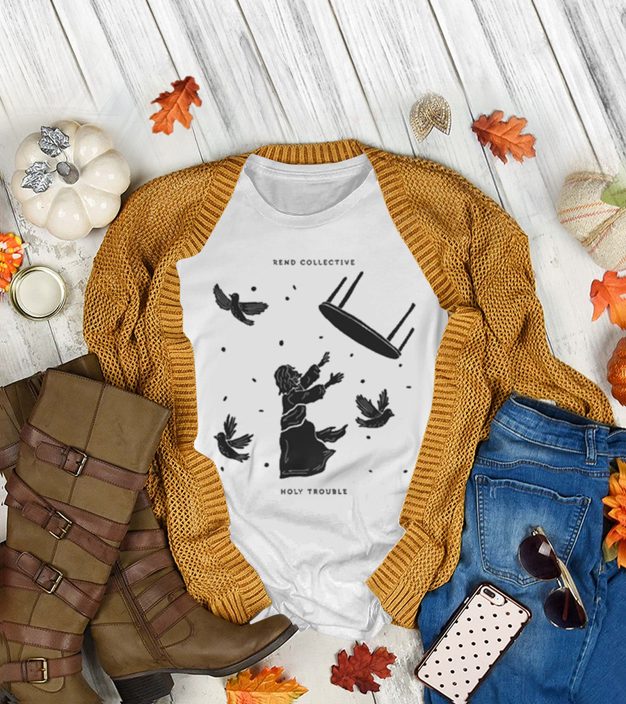 Rend Collective Holy Trouble Flying Table and Birds T-Shirt