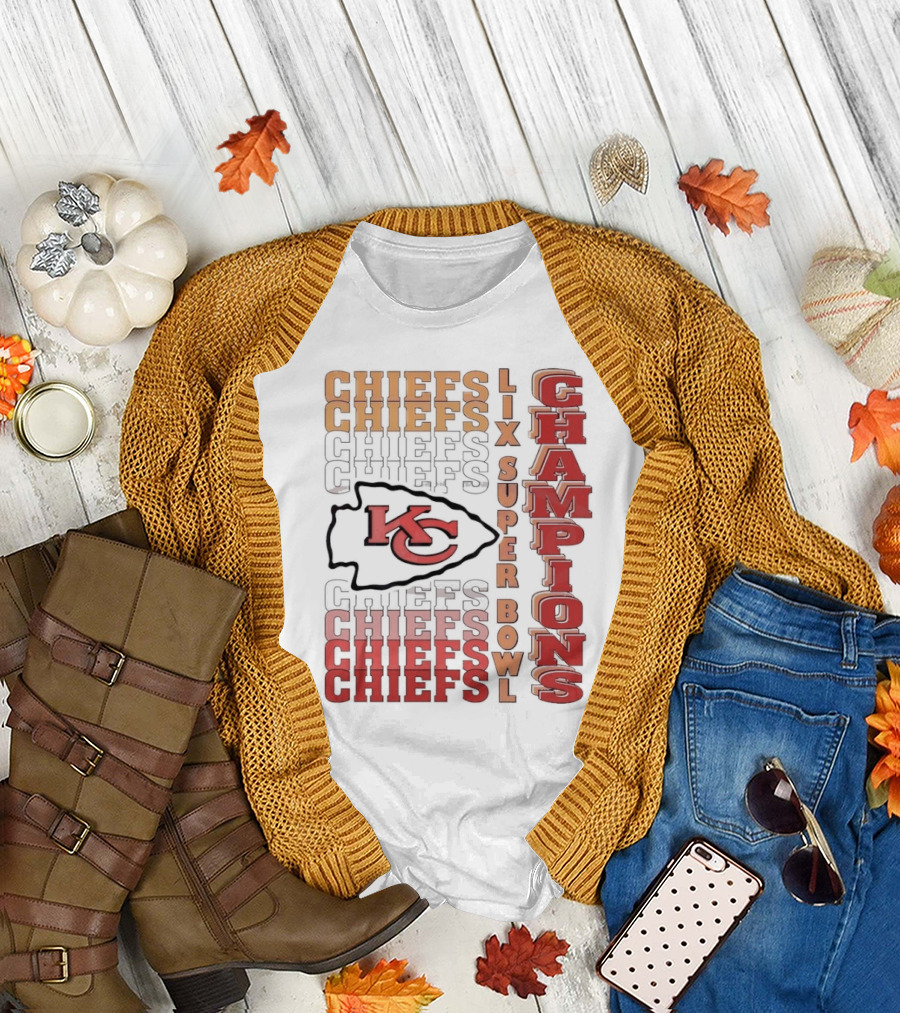 Chiefs Chiefs LIX Super Bowl Champions KC T-Shirt