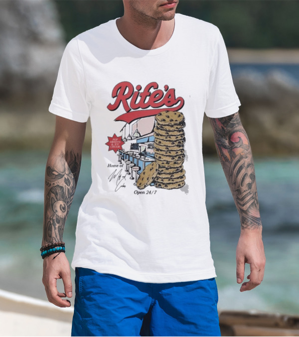 Rife's Diner 2025 Cookie Stack Retro Style T-Shirt