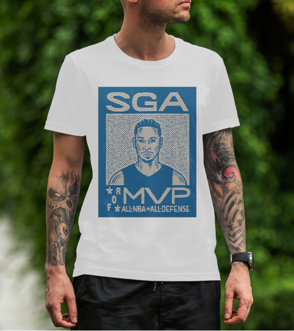 SGA Shai Gilgeous-Alexander MVP All NBA All Defense T-Shirt
