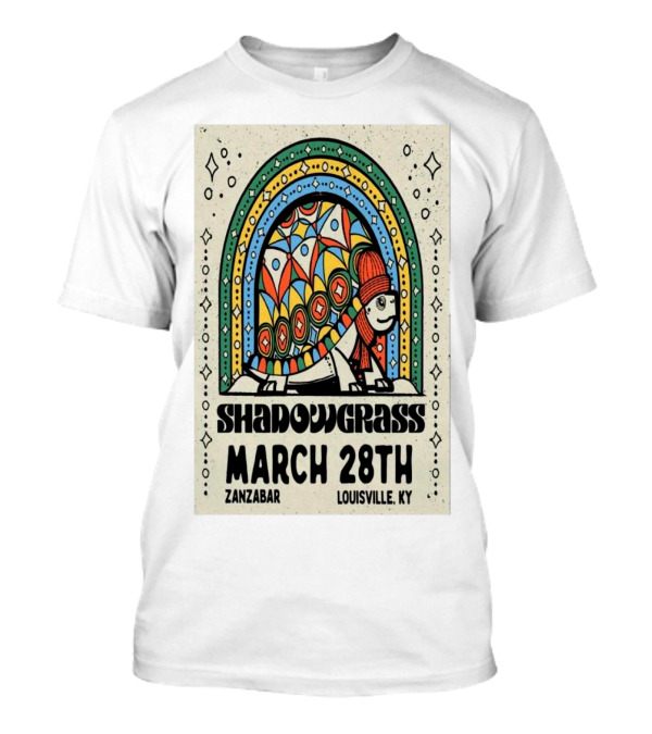 ShadowGrass March 28th Zanzabar Louisville KY Colorful Turtle Design T-Shirt