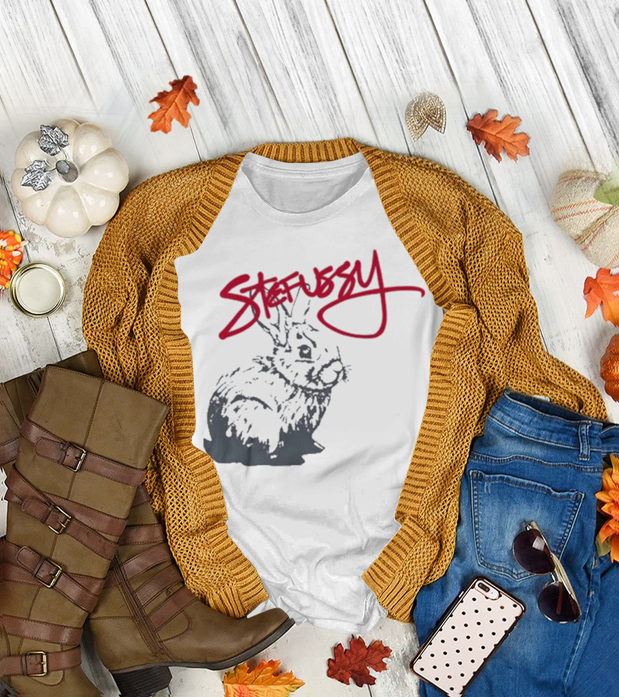 Stefussy Bunny Stussy Graphic T-Shirt