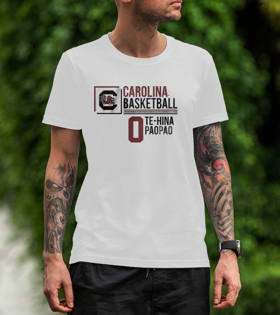 South Carolina Basketball Te-Hina Paopao 0 Gamecocks T-Shirt