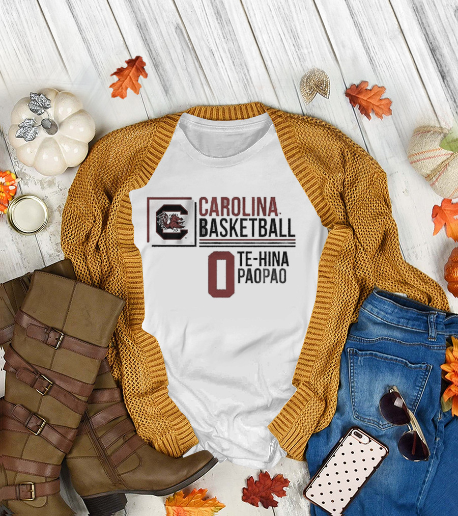 South Carolina Basketball Te-Hina Paopao 0 Gamecocks T-Shirt