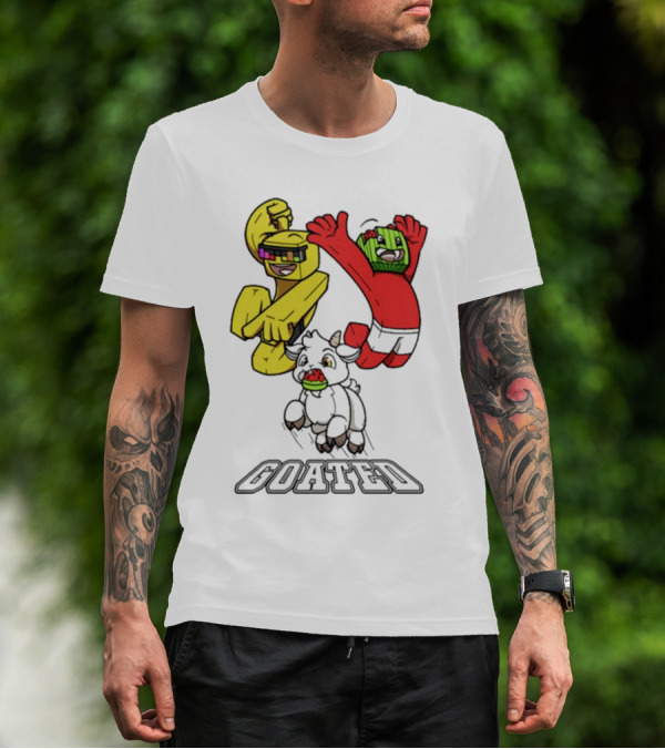 Sunny And Melon Goated Dance Characters With Sunglasses And Watermelon Head T-Shirt