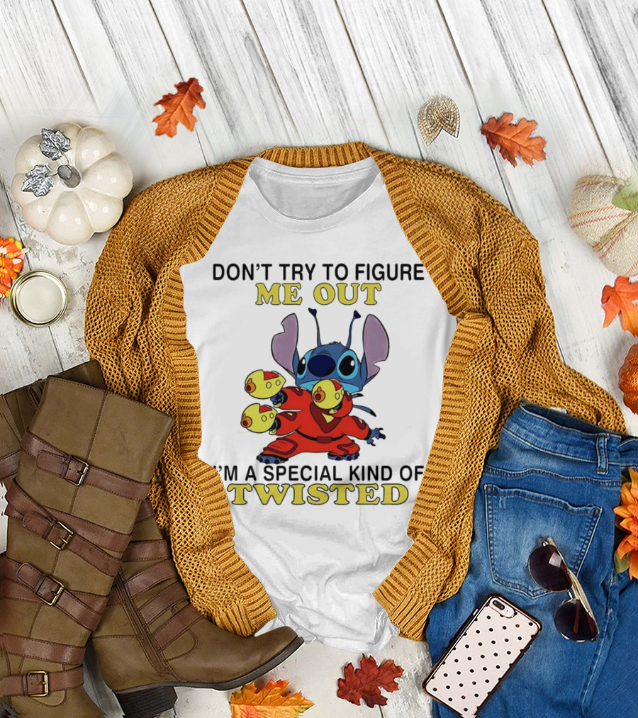 Stitch Don't Try To Figure Me Out I'm A Special Kind Of Twisted T-Shirt