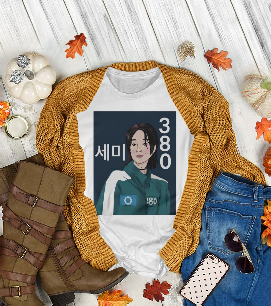 Squid Game Season 2 Se Mi Player 380 Korean Text Visual T-Shirt