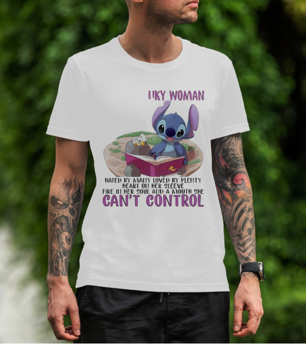Cranky Woman Stitch Can't Control Hated By Many Loved By Plenty T-Shirt