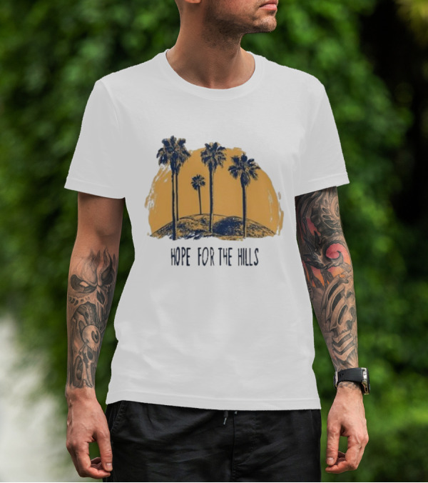 Tanner Christian Courtad Hope For The Hills Scenic Palms And Landscape T-Shirt