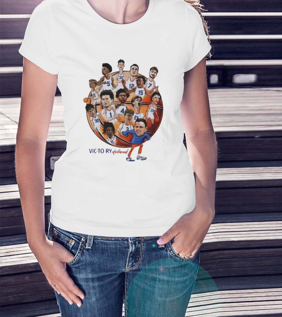 Victorious Gatorsmbk Florida Basketball Caricature Players Team Number 1 T-Shirt