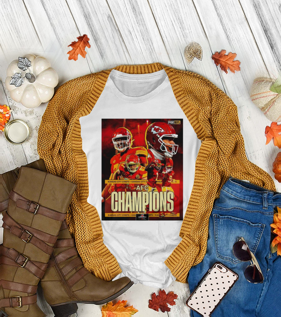 Kansas City Chiefs AFC Champions Fox NFL Kansas City Chiefs Kansas City Chiefs T-Shirt
