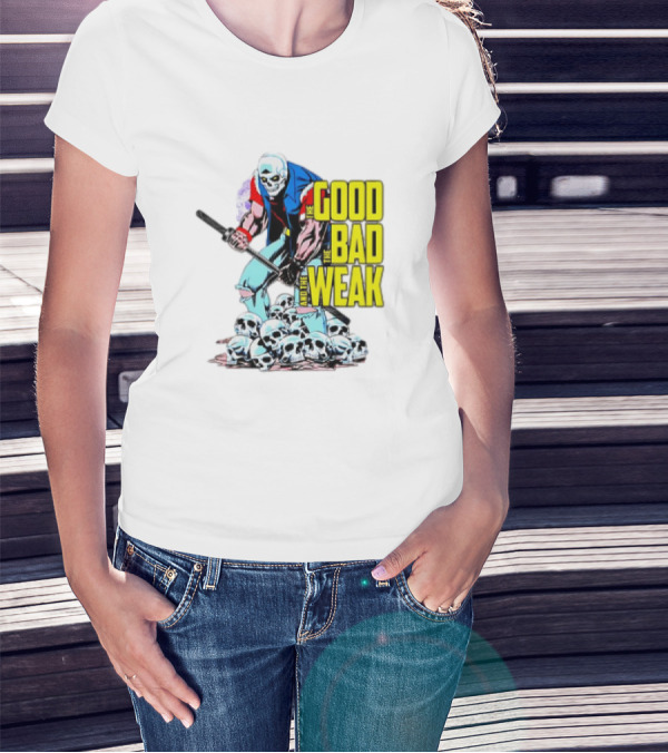 The Good The Bad And The Weak Skeleton Warrior With Skulls T-Shirt